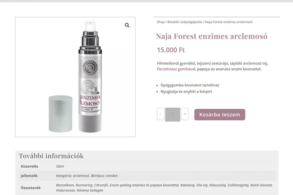 naja forest webshop 2
